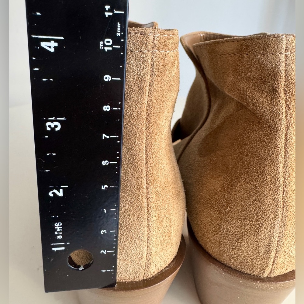 Gianvito Rossi *NEW* Suede Buckle Leather Booties- Size 36.5/ US 6.5 - Picture 4 of 12